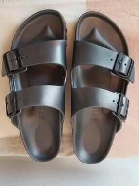 Birkenstock Arizona EVA Waterproof Slide in Anthracite Size 39